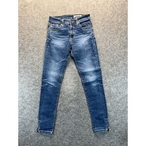 AG Adriano Goldschmied Jeans Womens 24 The Farrah Skinny Ankle High Rise Blue‎